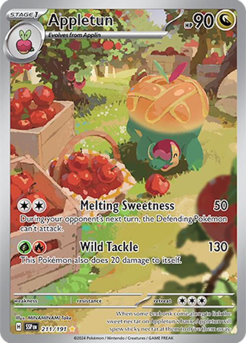 Appletun 211/191 Holofoil — Surging Sparks Pokémon card