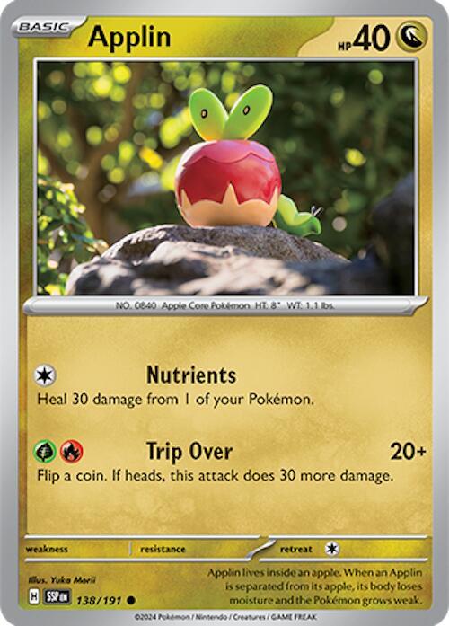Applin 138/191 — Surging Sparks Pokémon card