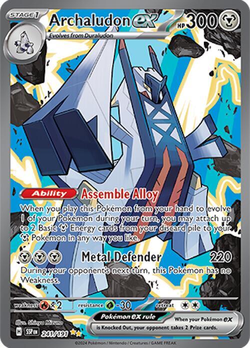 Archaludon ex 241/191 Holofoil — Surging Sparks Pokémon card