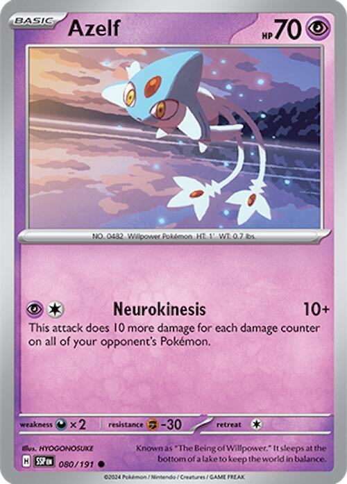 Pokemon - Surging Sparks - Azelf - 080/191
