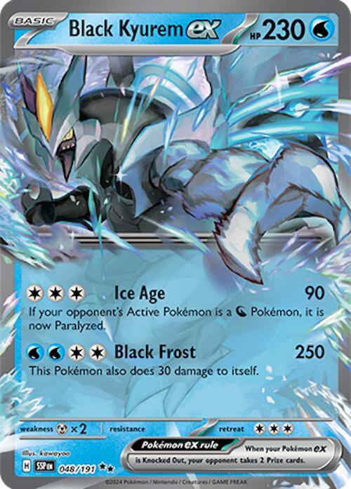 Pokemon - Surging Sparks - Black Kyurem ex - 048/191 - Holofoil