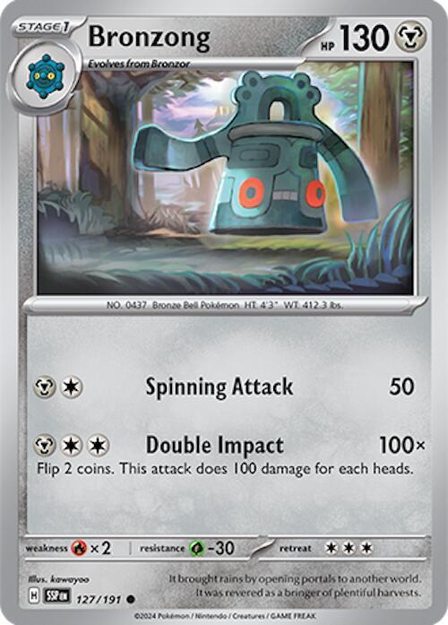 Bronzong 127/191 — Surging Sparks Pokémon card