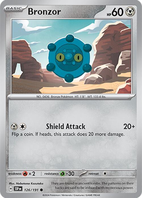 Bronzor 126/191 — Surging Sparks Pokémon card