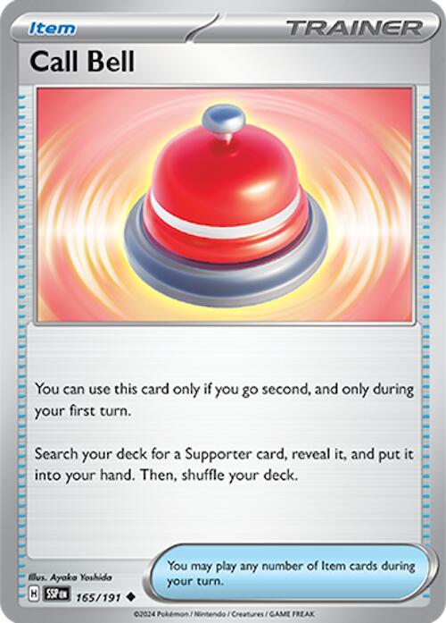 Call Bell 165/191 Reverse Holofoil — Surging Sparks Pokémon card