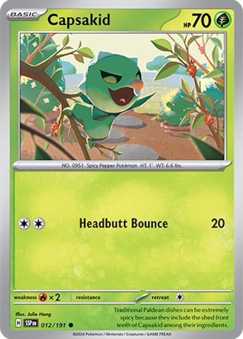 Capsakid 012/191 — Surging Sparks Pokémon card