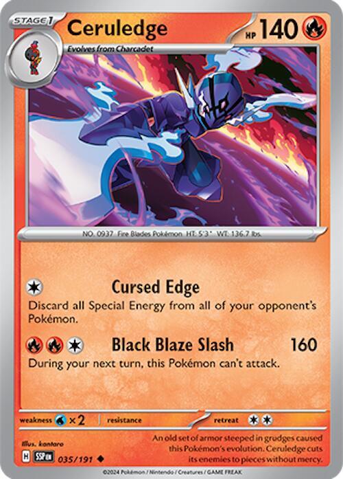 Ceruledge 035/191 Reverse Holofoil — Surging Sparks Pokémon card