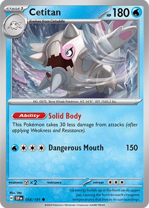 Cetitan 054/191 Reverse Holofoil — Surging Sparks Pokémon card