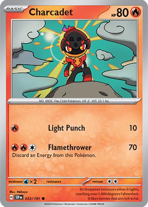 Charcadet 033/191 Reverse Holofoil — Surging Sparks Pokémon card