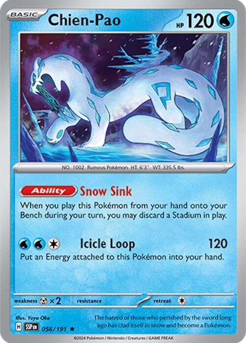 Chien-Pao 056/191 Holofoil — Surging Sparks Pokémon card