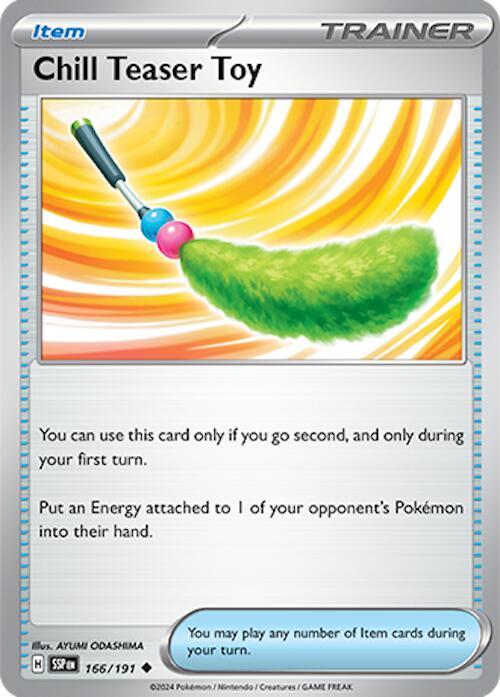 Chill Teaser Toy 166/191 Reverse Holofoil — Surging Sparks Pokémon card