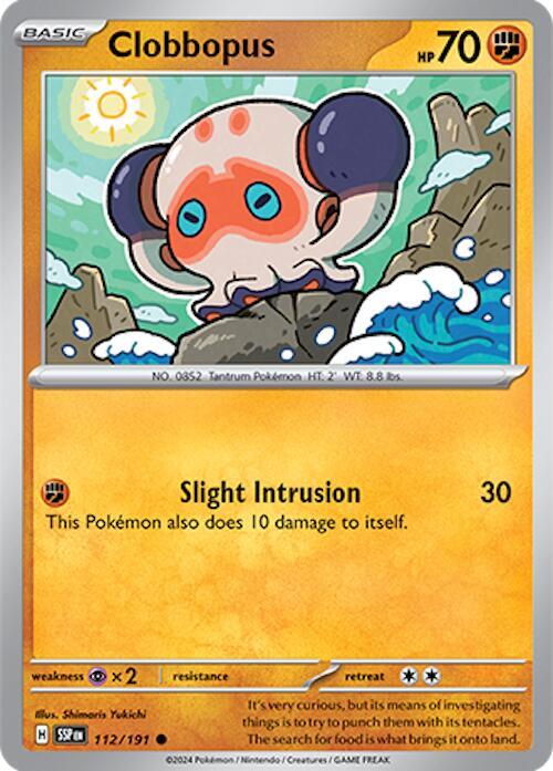 Clobbopus 112/191 — Surging Sparks Pokémon card