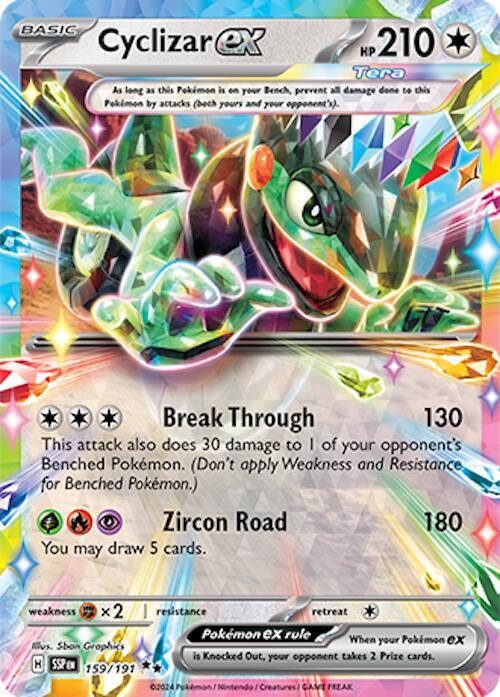 Cyclizar ex 159/191 Holofoil — Surging Sparks Pokémon card