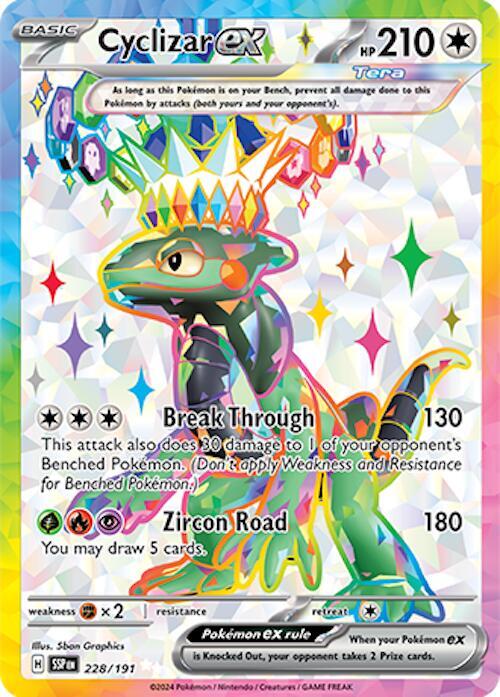 Cyclizar ex 228/191 Holofoil — Surging Sparks Pokémon card