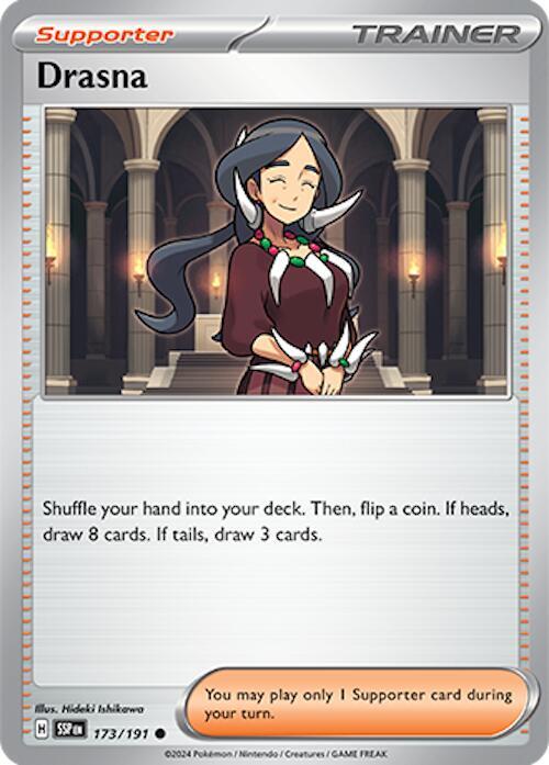 Drasna 173/191 Reverse Holofoil — Surging Sparks Pokémon card