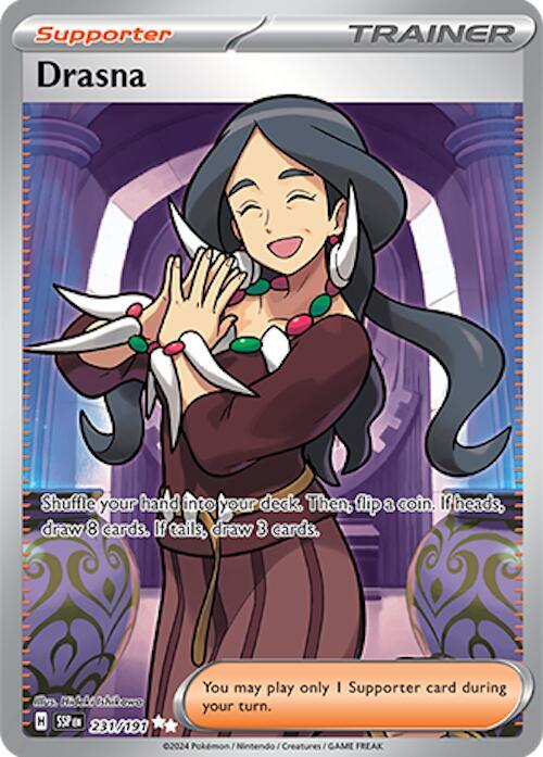 Drasna 231/191 Holofoil — Surging Sparks Pokémon card