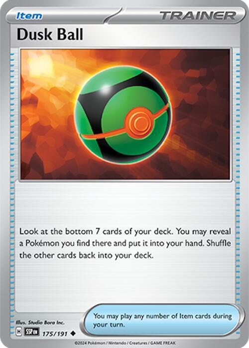 Dusk Ball 175/191 Reverse Holofoil — Surging Sparks Pokémon card
