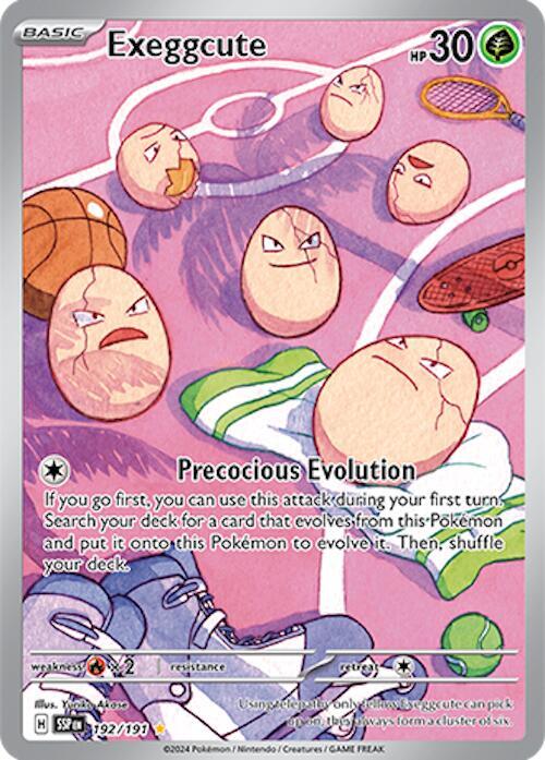 Exeggcute 192/191 Holofoil — Surging Sparks Pokémon card