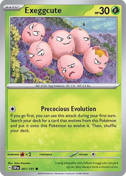 Exeggcute 001/191 — Surging Sparks Pokémon card
