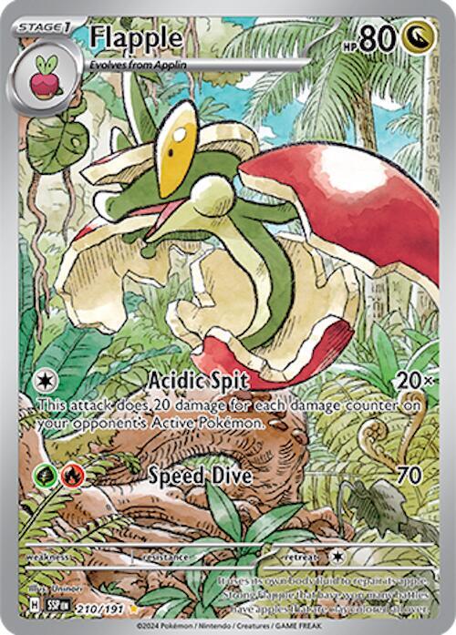Pokemon - Surging Sparks - Flapple - 210/191 - Holofoil