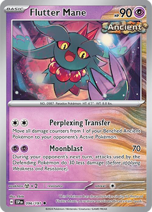 Flutter Mane 096/191 Reverse Holofoil — Surging Sparks Pokémon card