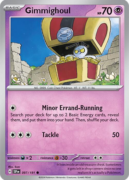 Gimmighoul 097/191 — Surging Sparks Pokémon card