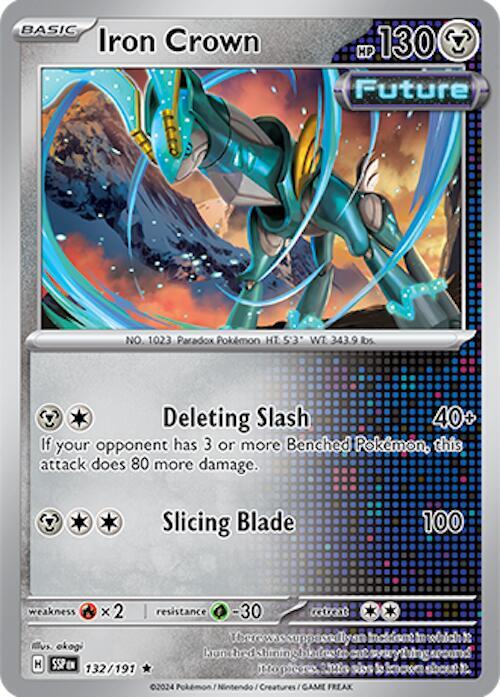 Iron Crown 132/191 Holofoil — Surging Sparks Pokémon card
