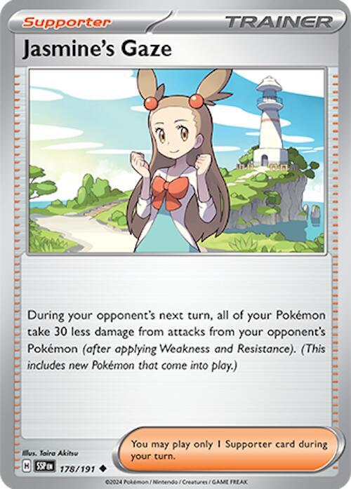 Jasmine's Gaze 178/191 Reverse Holofoil — Surging Sparks Pokémon card