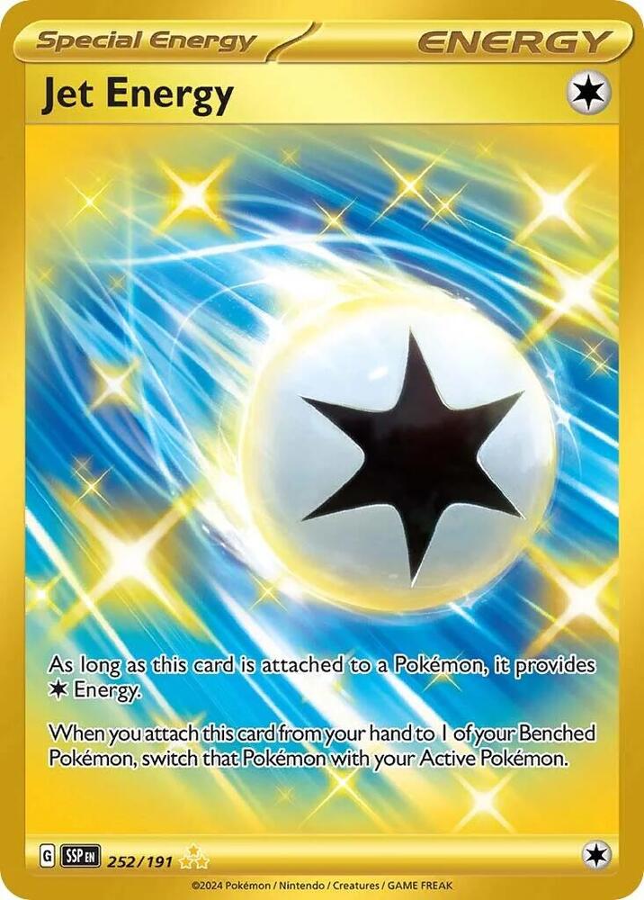 Jet Energy 252/191 Holofoil — Surging Sparks Pokémon card
