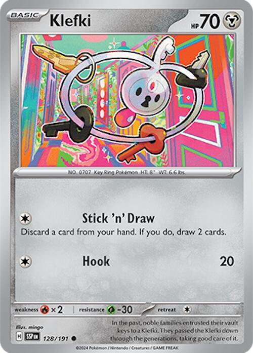 Klefki 128/191 — Surging Sparks Pokémon card