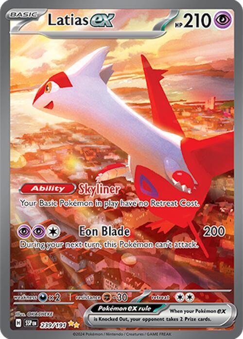 Latias ex 239/191 Holofoil — Surging Sparks Pokémon card