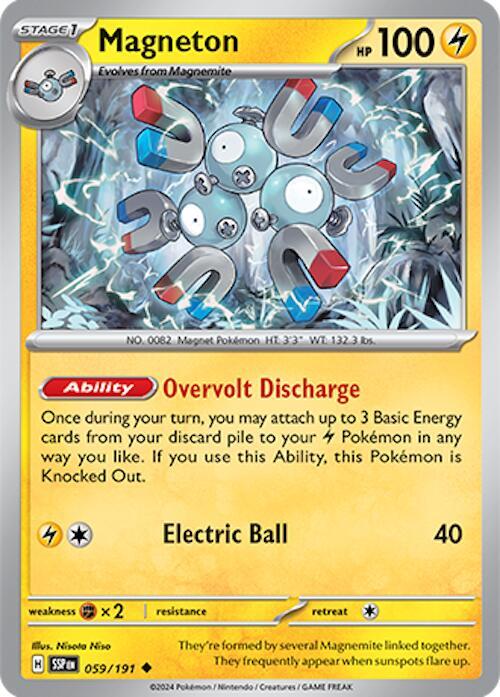 Magneton 059/191 Reverse Holofoil — Surging Sparks Pokémon card