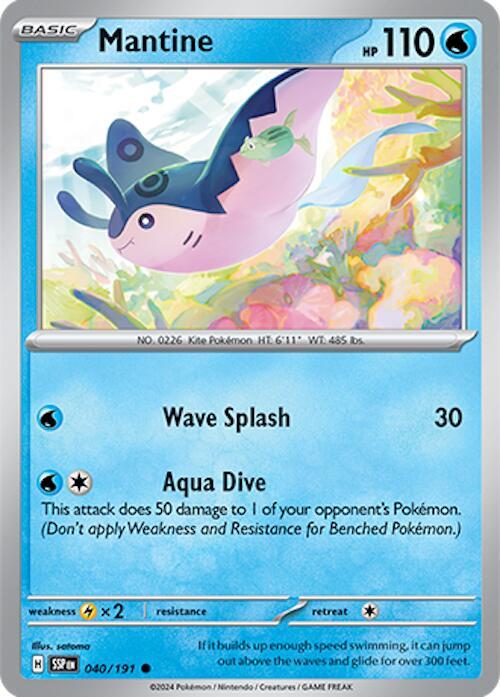 Mantine 040/191 — Surging Sparks Pokémon card