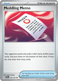 Meddling Memo 181/191 Reverse Holofoil — Surging Sparks Pokémon card