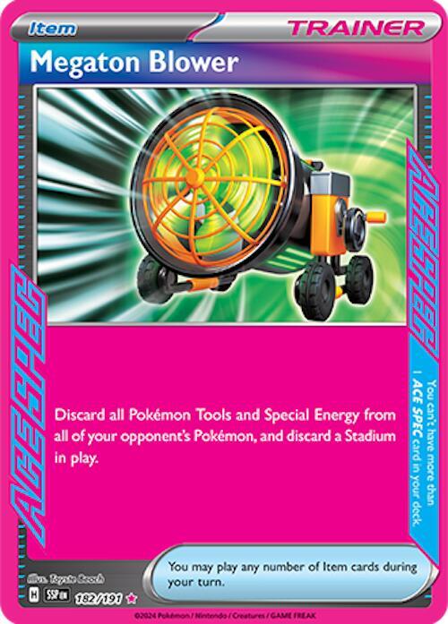 Megaton Blower 182/191 Holofoil — Surging Sparks Pokémon card