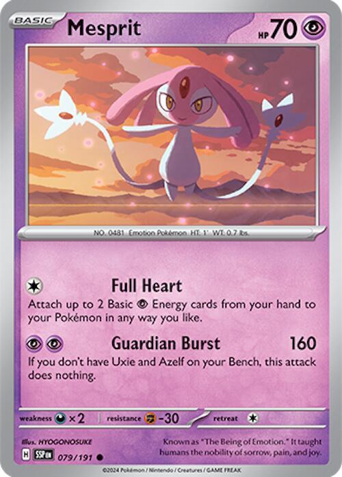 Pokemon - Surging Sparks - Mesprit - 079/191 - Reverse Holofoil