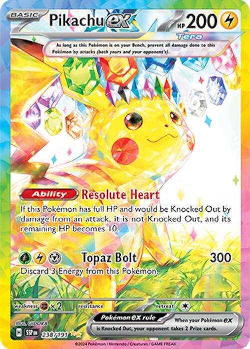 Pikachu ex 238/191 Holofoil — Surging Sparks Pokémon card