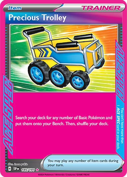 Precious Trolley 185/191 Holofoil — Surging Sparks Pokémon card