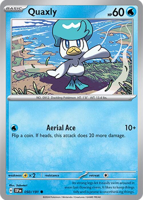 Quaxly 050/191 — Surging Sparks Pokémon card