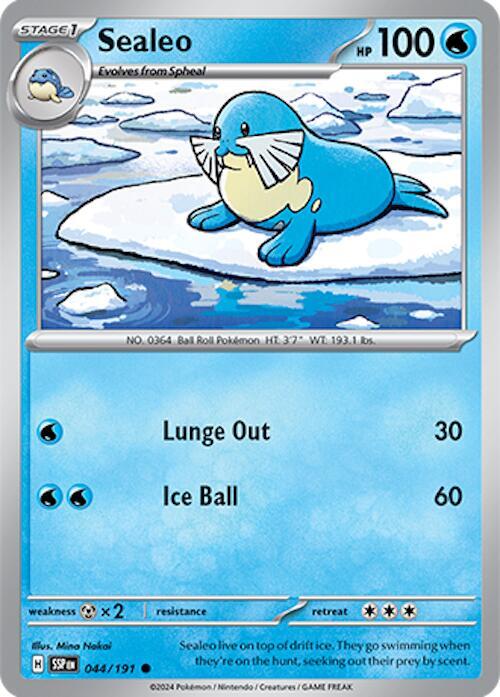 Sealeo 044/191 — Surging Sparks Pokémon card