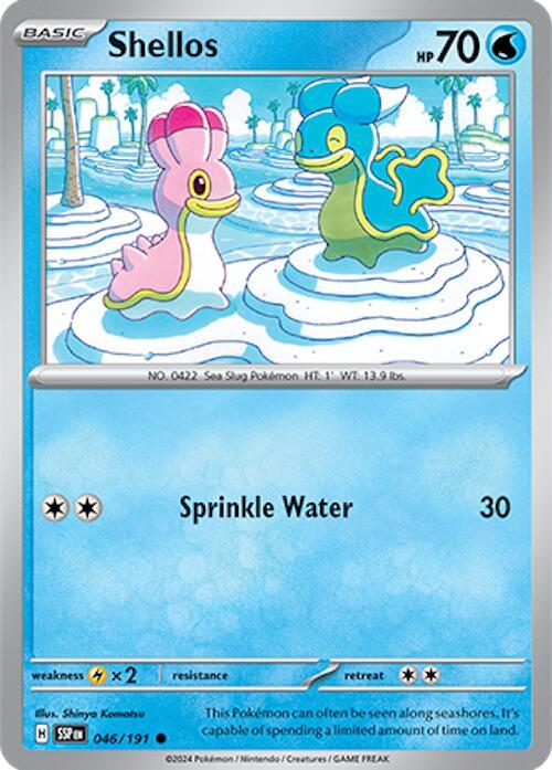 Pokemon - Surging Sparks - Shellos - 046/191 - Reverse Holofoil