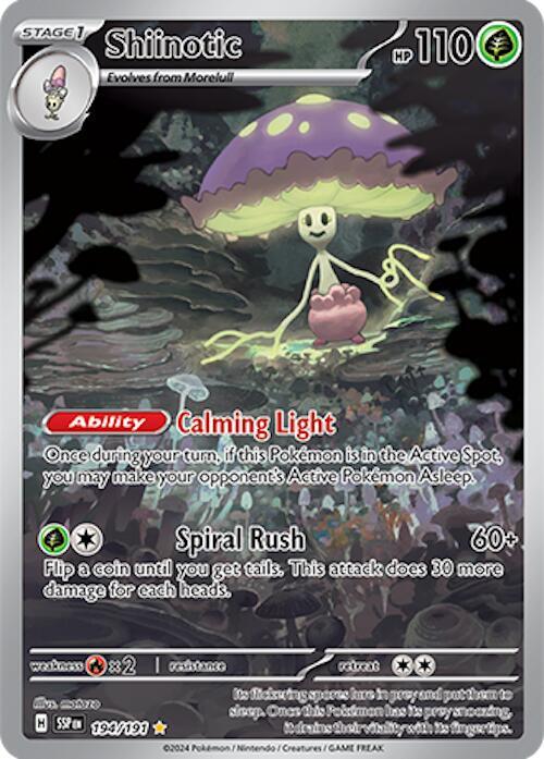 Shiinotic 194/191 Holofoil — Surging Sparks Pokémon card