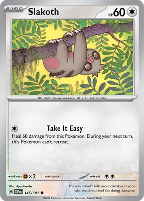 Slakoth 145/191 — Surging Sparks Pokémon card