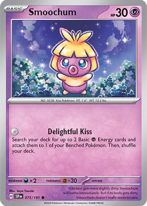 Smoochum 075/191 Reverse Holofoil — Surging Sparks Pokémon card