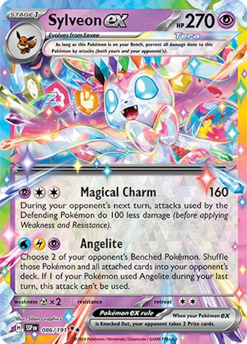 Sylveon ex 086/191 Holofoil, Surging Sparks Pokémon card