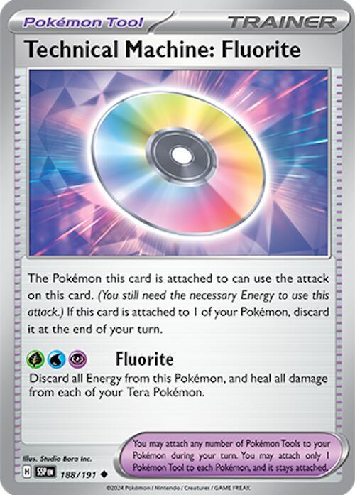 Technical Machine: Fluorite 188/191 Reverse Holofoil — Surging Sparks Pokémon card