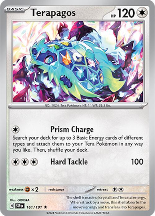 Terapagos 161/191 Reverse Holofoil, Surging Sparks Pokémon card