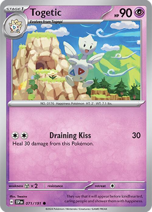 Pokemon - Surging Sparks - Togetic - 071/191 - Reverse Holofoil