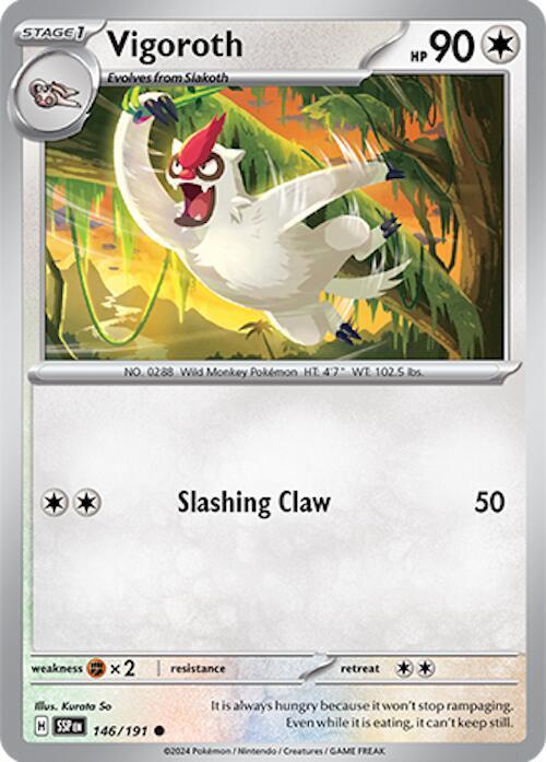 Vigoroth 146/191, Surging Sparks Pokémon card