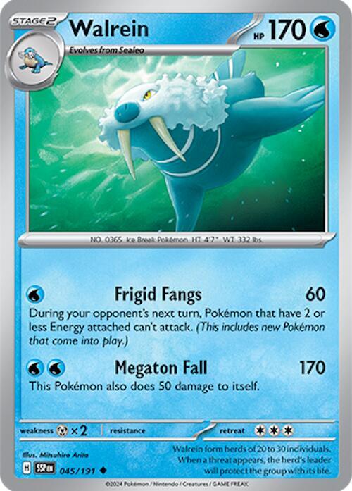 Walrein 045/191 — Surging Sparks Pokémon card