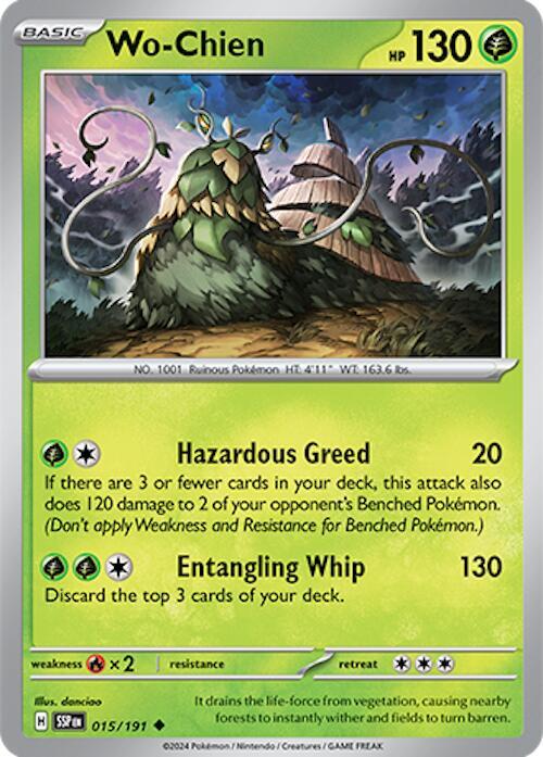 Wo-Chien 015/191 — Surging Sparks Pokémon card